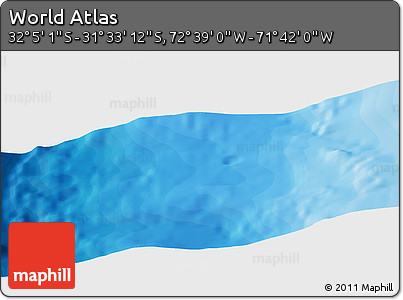 Political Panoramic Map of the Area around 31° 49' 7" S, 72° 10' 30" W