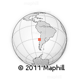 Outline Map of the Area around 31° 49' 7" S, 73° 1' 30" W, rectangular outline