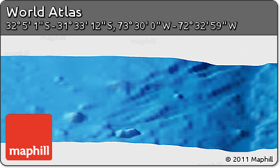 Physical Panoramic Map of the Area around 31° 49' 7" S, 73° 1' 30" W