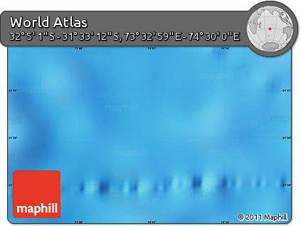 Physical Map of the Area around 31° 49' 7" S, 74° 1' 30" E
