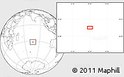Blank Location Map of the area around 31° 49' 7" S, 76° 34' 29" E