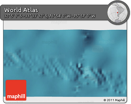Satellite 3D Map of the Area around 31° 49' 7" S, 76° 25' 30" W