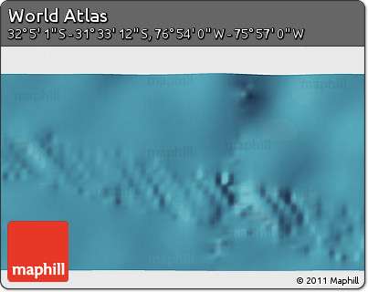 Satellite 3D Map of the Area around 31° 49' 7" S, 76° 25' 30" W