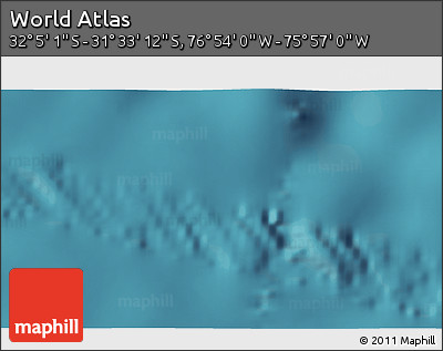 Satellite 3D Map of the Area around 31° 49' 7" S, 76° 25' 30" W