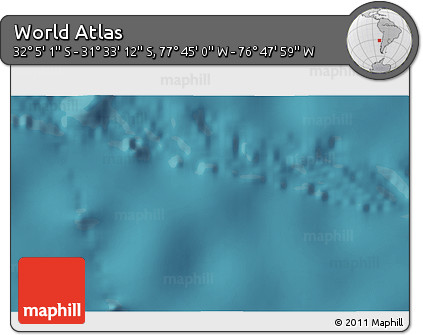 Satellite 3D Map of the Area around 31° 49' 7" S, 77° 16' 30" W