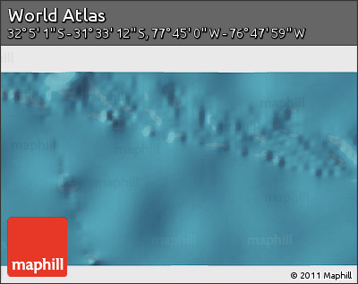 Satellite 3D Map of the Area around 31° 49' 7" S, 77° 16' 30" W