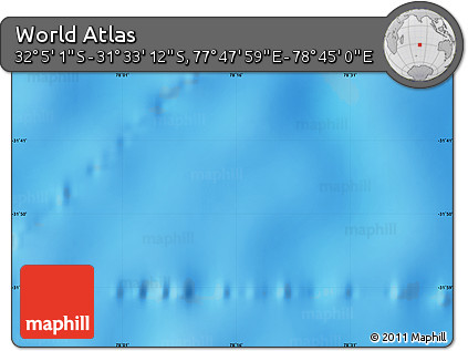 Physical Map of the Area around 31° 49' 7" S, 78° 16' 30" E