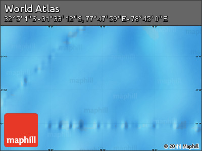 Physical Map of the Area around 31° 49' 7" S, 78° 16' 30" E