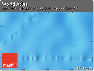 Physical Map of the Area around 31° 49' 7" S, 78° 16' 30" E