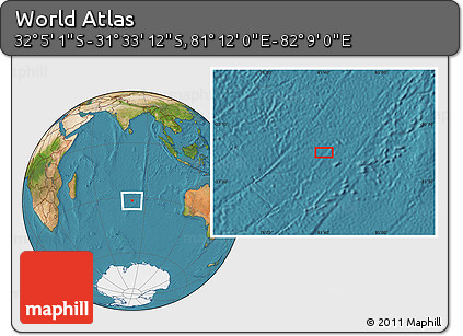 Satellite Location Map of the Area around 31° 49' 7" S, 81° 40' 30" E