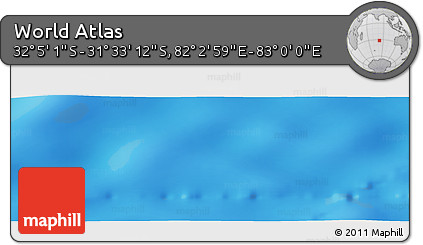 Physical Panoramic Map of the Area around 31° 49' 7" S, 82° 31' 30" E