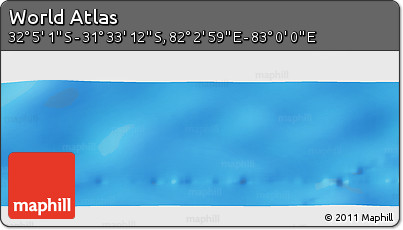 Physical Panoramic Map of the Area around 31° 49' 7" S, 82° 31' 30" E