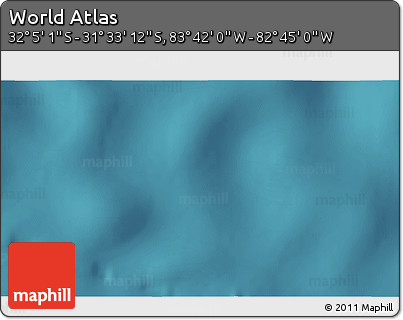 Satellite 3D Map of the Area around 31° 49' 7" S, 83° 13' 29" W