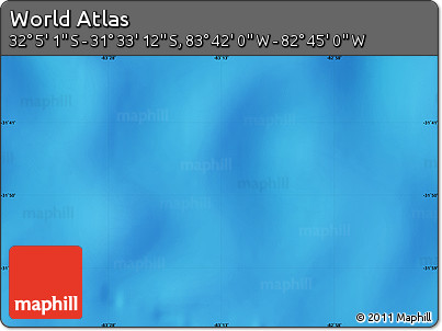 Physical Map of the Area around 31° 49' 7" S, 83° 13' 29" W
