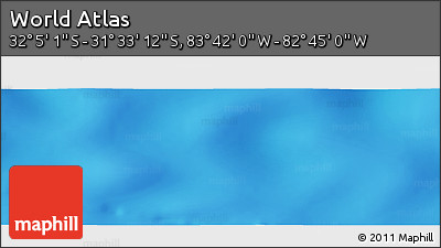 Physical Panoramic Map of the Area around 31° 49' 7" S, 83° 13' 29" W