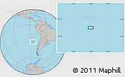 Gray Location Map of the area around 31° 49' 7" S, 84° 4' 29" W