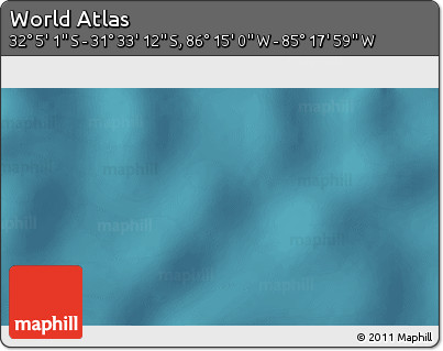 Satellite 3D Map of the Area around 31° 49' 7" S, 85° 46' 30" W