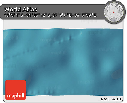 Satellite 3D Map of the Area around 31° 49' 7" S, 87° 37' 30" E
