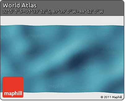 Satellite 3D Map of the Area around 31° 49' 7" S, 89° 10' 30" W