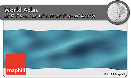 Satellite Panoramic Map of the Area around 31° 49' 7" S, 89° 10' 30" W