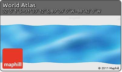 Shaded Relief Panoramic Map of the Area around 31° 49' 7" S, 89° 10' 30" W