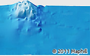 Physical 3D Map of the area around 31° 49' 7" S, 8° 34' 29" E
