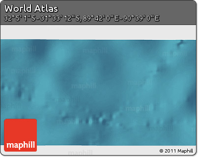 Satellite 3D Map of the Area around 31° 49' 7" S, 90° 10' 30" E