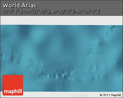 Satellite 3D Map of the Area around 31° 49' 7" S, 90° 10' 30" E