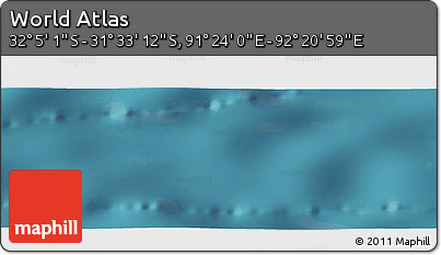 Satellite Panoramic Map of the Area around 31° 49' 7" S, 91° 52' 30" E