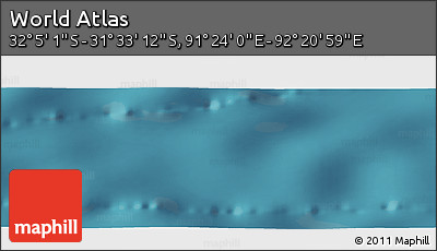 Satellite Panoramic Map of the Area around 31° 49' 7" S, 91° 52' 30" E