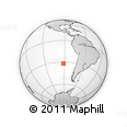 Outline Map of the Area around 31° 49' 7" S, 91° 43' 29" W, rectangular outline