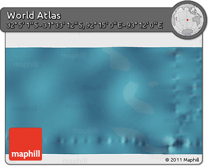 Satellite 3D Map of the Area around 31° 49' 7" S, 92° 43' 29" E