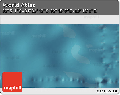Satellite 3D Map of the Area around 31° 49' 7" S, 92° 43' 29" E
