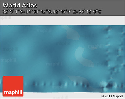Satellite 3D Map of the Area around 31° 49' 7" S, 92° 43' 29" E