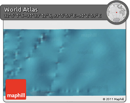 Satellite 3D Map of the Area around 31° 49' 7" S, 93° 34' 29" E
