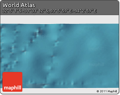 Satellite 3D Map of the Area around 31° 49' 7" S, 93° 34' 29" E