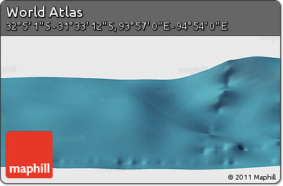 Satellite Panoramic Map of the Area around 31° 49' 7" S, 94° 25' 30" E