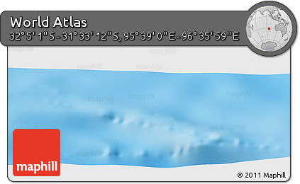 Shaded Relief Panoramic Map of the Area around 31° 49' 7" S, 96° 7' 30" E