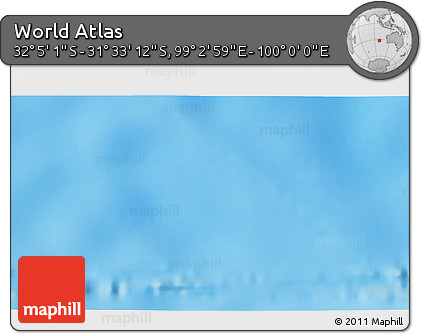 Shaded Relief 3D Map of the Area around 31° 49' 7" S, 99° 31' 30" E