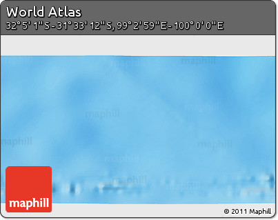 Shaded Relief 3D Map of the Area around 31° 49' 7" S, 99° 31' 30" E