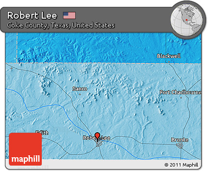 Political 3D Map of Robert Lee