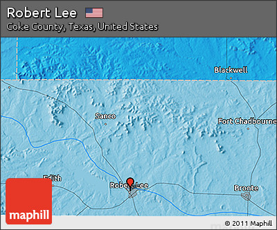 Political 3D Map of Robert Lee
