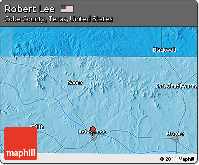 Political 3D Map of Robert Lee