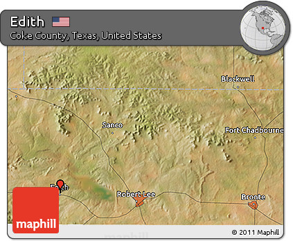 Satellite 3D Map of Edith