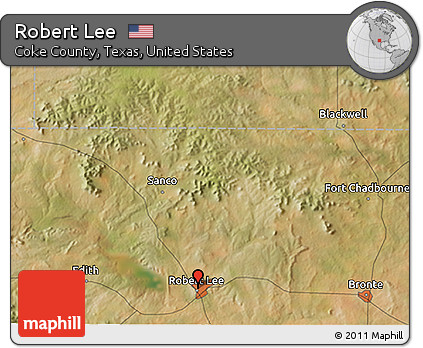 Satellite 3D Map of Robert Lee