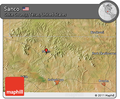 Satellite 3D Map of Sanco