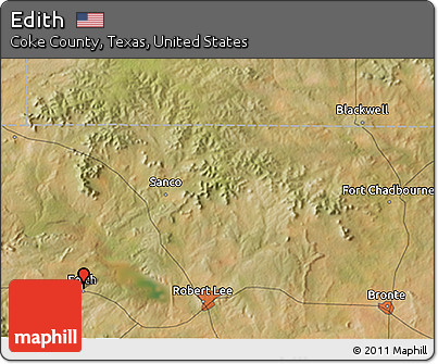 Satellite 3D Map of Edith