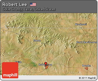 Satellite 3D Map of Robert Lee