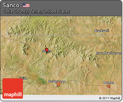 Satellite 3D Map of Sanco
