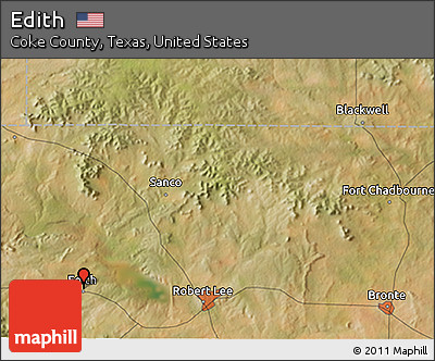 Satellite 3D Map of Edith